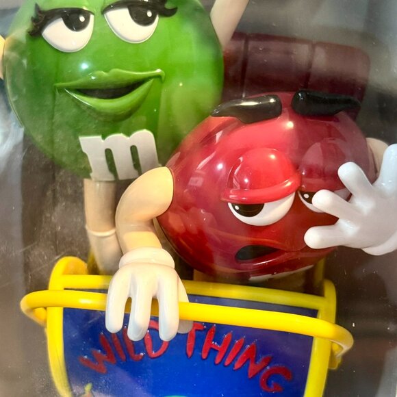 M&M's WILD THING ROLLER COASTER DISPENSER Candy M&M Red/Green Characters 2nd ed - Picture 15 of 16